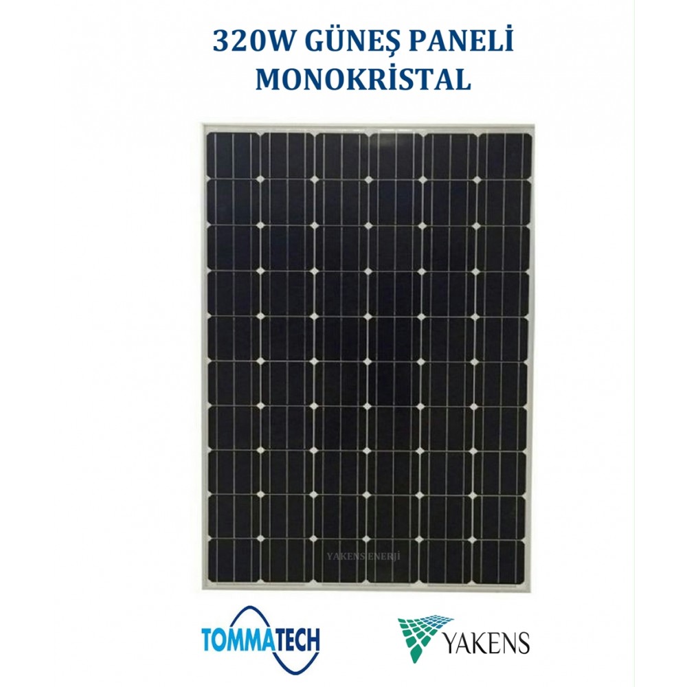Tommatech 320 Watt Monokristal Güneş Paneli